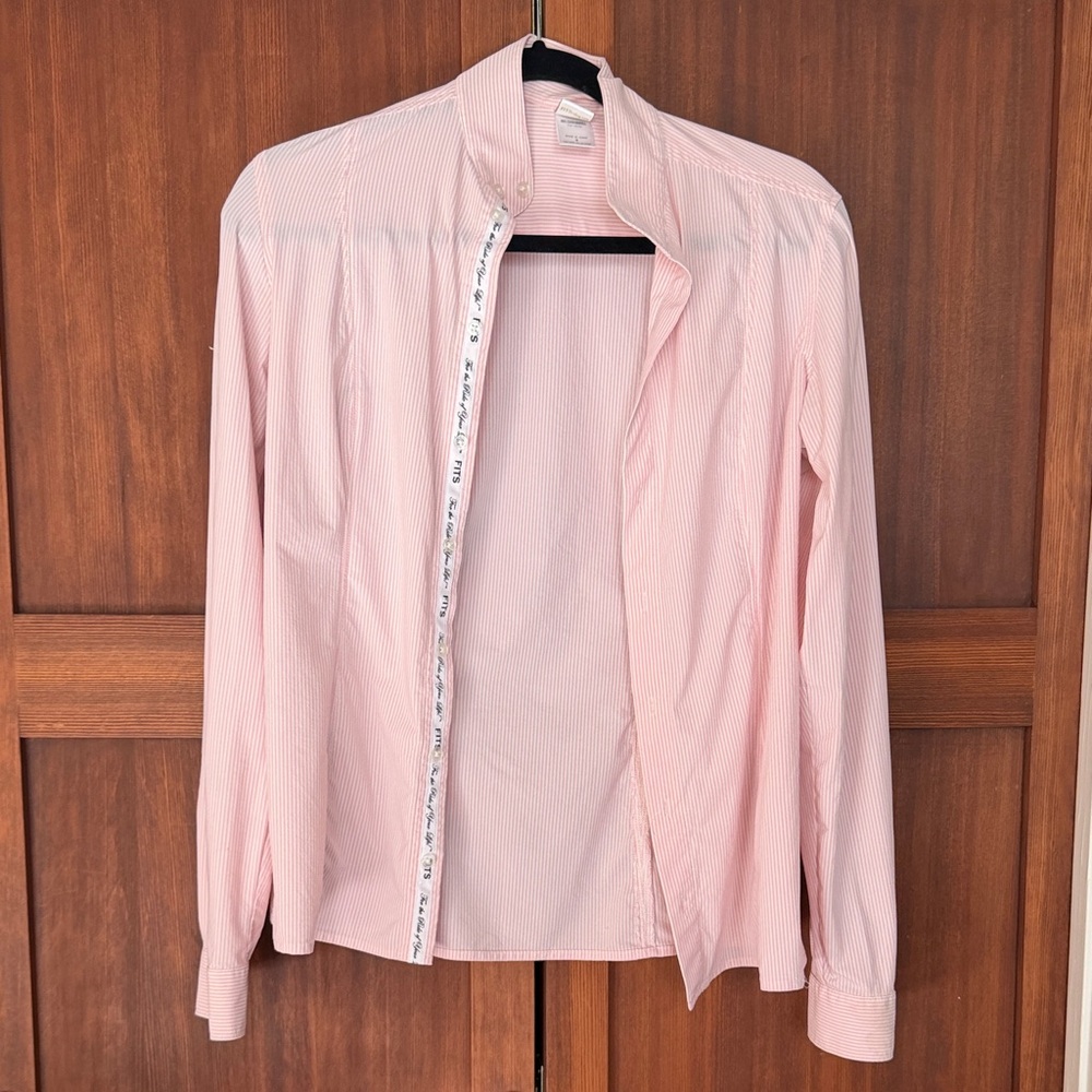 FITS Light Pink Striped Show Shirt Riding Shirt